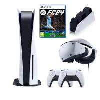 SONY PLAYSTATİON 5 PS5 SLIM CD Lİ + 2.KOL + FC 24 OYUNU + SONY ŞARJ İSTASYONU + PS5 VR 2