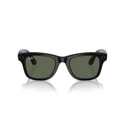 RAY-BAN META WAYFARER AKILLI GÖZLÜK PARLAK SİYAH G15 YEŞİL